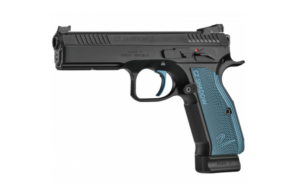 CZ 75 SP-01 9MM SHADOW 2 BLACK/BLUE GRIPS (SINGLE ACTION)