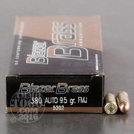 BLAZER 380 AUTO 95GR BRASS (50 Rounds)