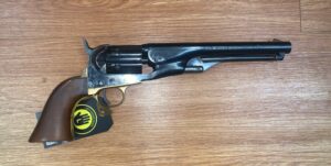 USED (CONSIGNMENT) UBERTI 1851 NAVY OVAL 36 CAL PERCUSSION REVOLVER WITH SPARE NIPPLES