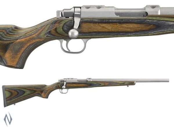 RUGER 77 17 17WSM STAINLESS VARMINT GREEN LAMINATE 18.5 INCH