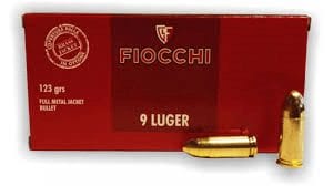 FIOCCHI 9MM LUGER 123GR FMJ (500 Pack)