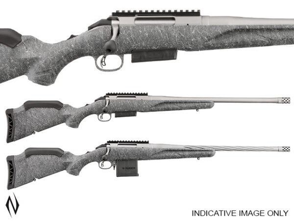 RUGER AMERICAN GEN II STD 243 WIN GREY 20 inch w/ MUZZLE BRAKE 3 SHOT