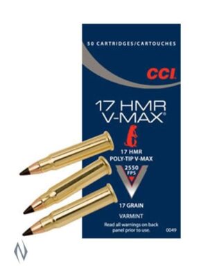 CCI 17HMR 17GR V-MAX 2550FPS (500 rounds)