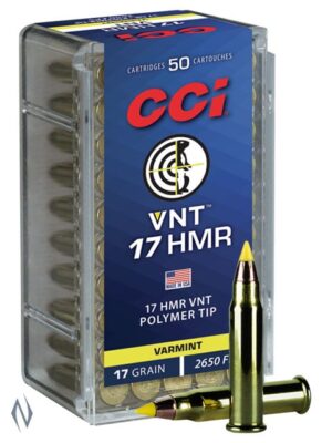 CCI 17HMR VNT 17GR TIPPED 2650FPS (500 rounds)