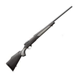 WEATHERBY VANGUARD 223 BLUED SYNTHETIC No 2 WITH 24 INCH BARREL 1 INCH MOUNTS AND ZERO TECH THRIVE 3-9×40 SCOPE PACKAGE