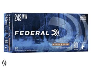 FEDERAL 243 WIN 80GR SP POWER-SHOK (20)