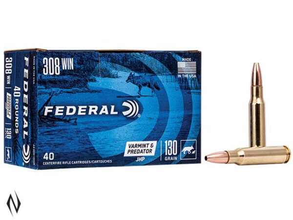 FEDERAL 308 WIN 130GR AE VARMINT (40pcs)