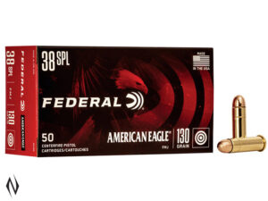 FEDERAL 38 SPL 130GR FMJ AMERICAN EAGLE – 50 ROUNDS