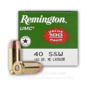 40 S&W REMINGTON UMC 180Grs MC (50 ROUNDS)