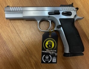 USED CONSIGNMENT TANFOGLIO P23 MATCH 38 SUPER WITH 5 MAGAZINE